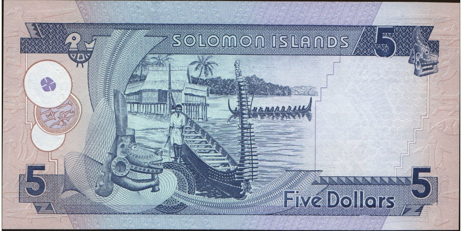 5 dollars Solomon Islands 2009 — Back side