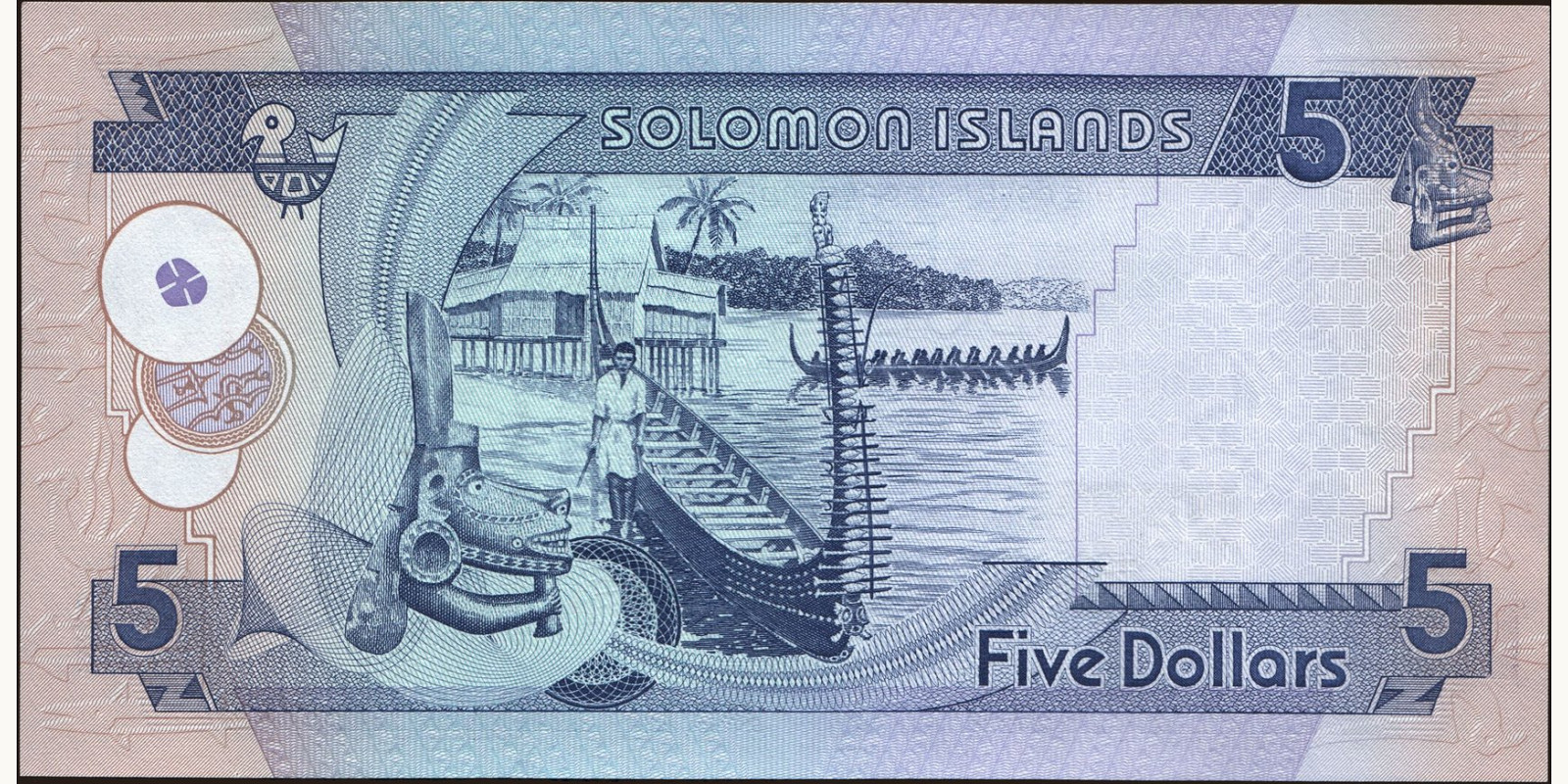 5 dollars Соломоновы о-ва 2011 — Оборотная сторона