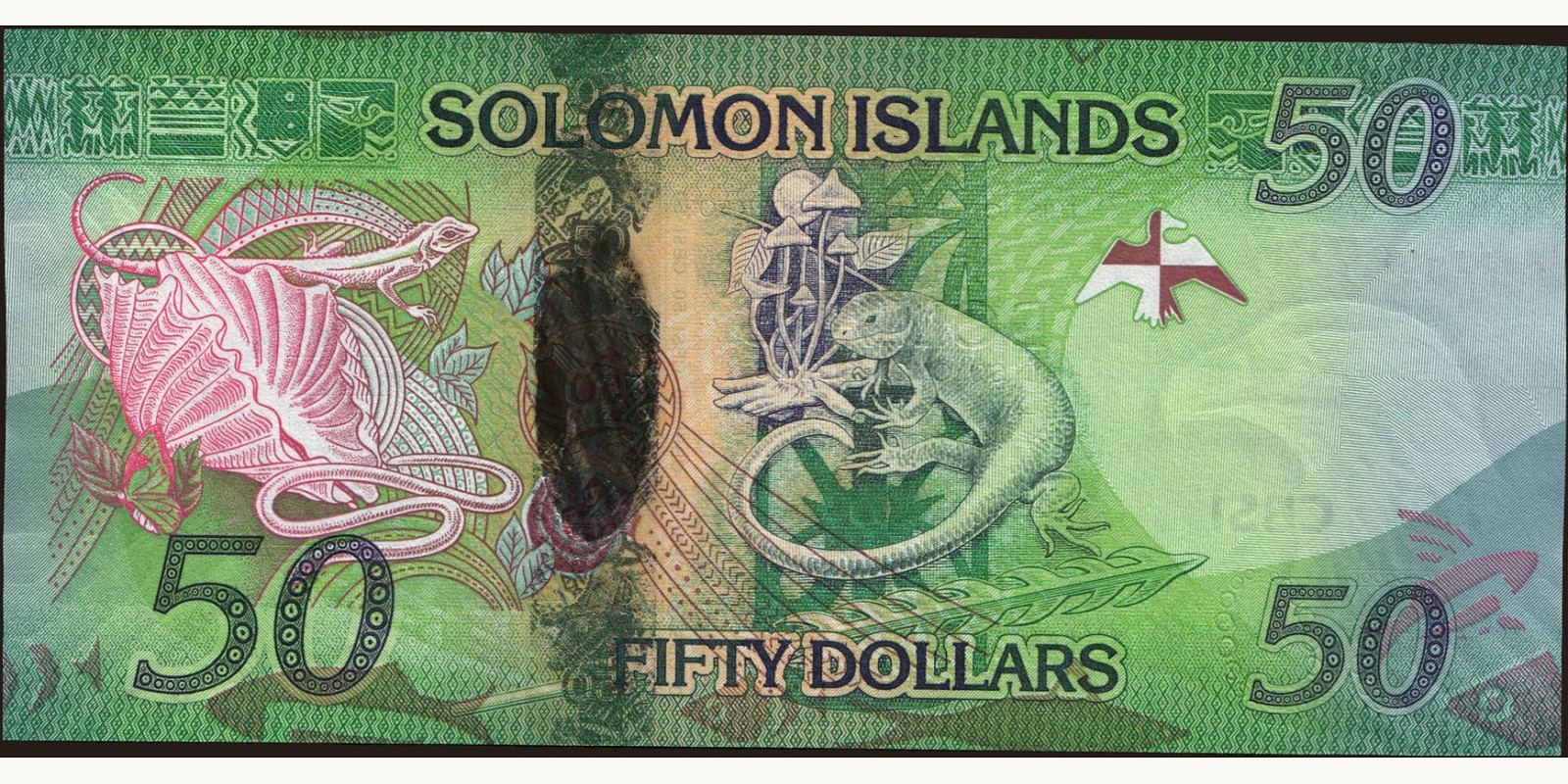 50 dollars Соломоновы о-ва 2013 — Оборотная сторона