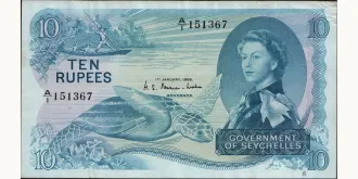 10 rupees 1968