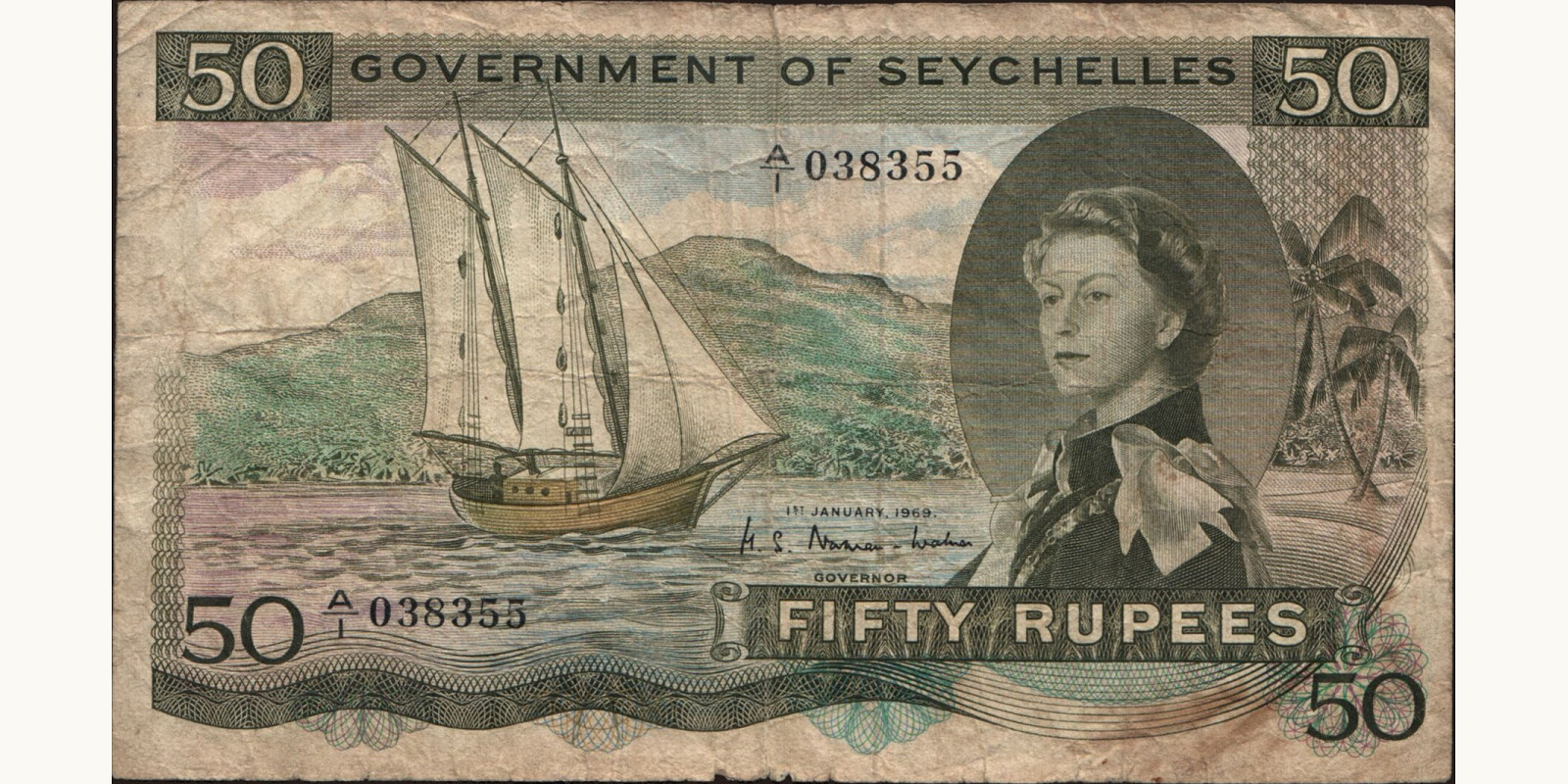 50 rupees 1969