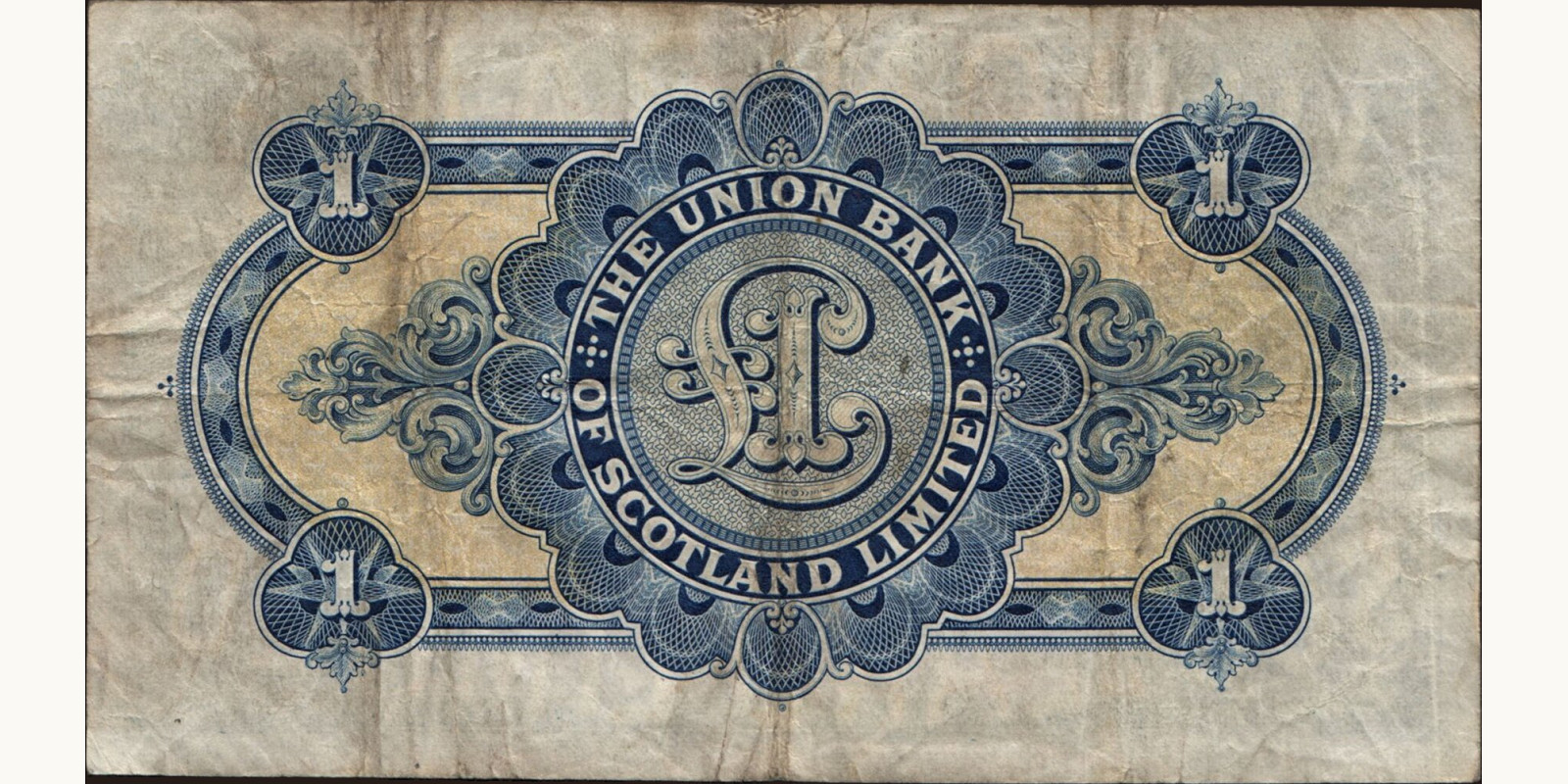 1 pounds Scotland 1930 — Back side