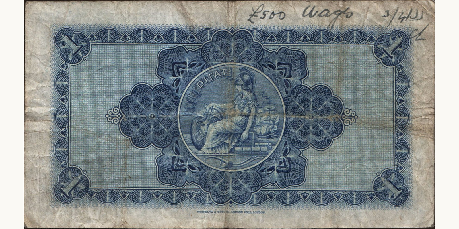 1 pounds Шотландия 1931 — Оборотная сторона