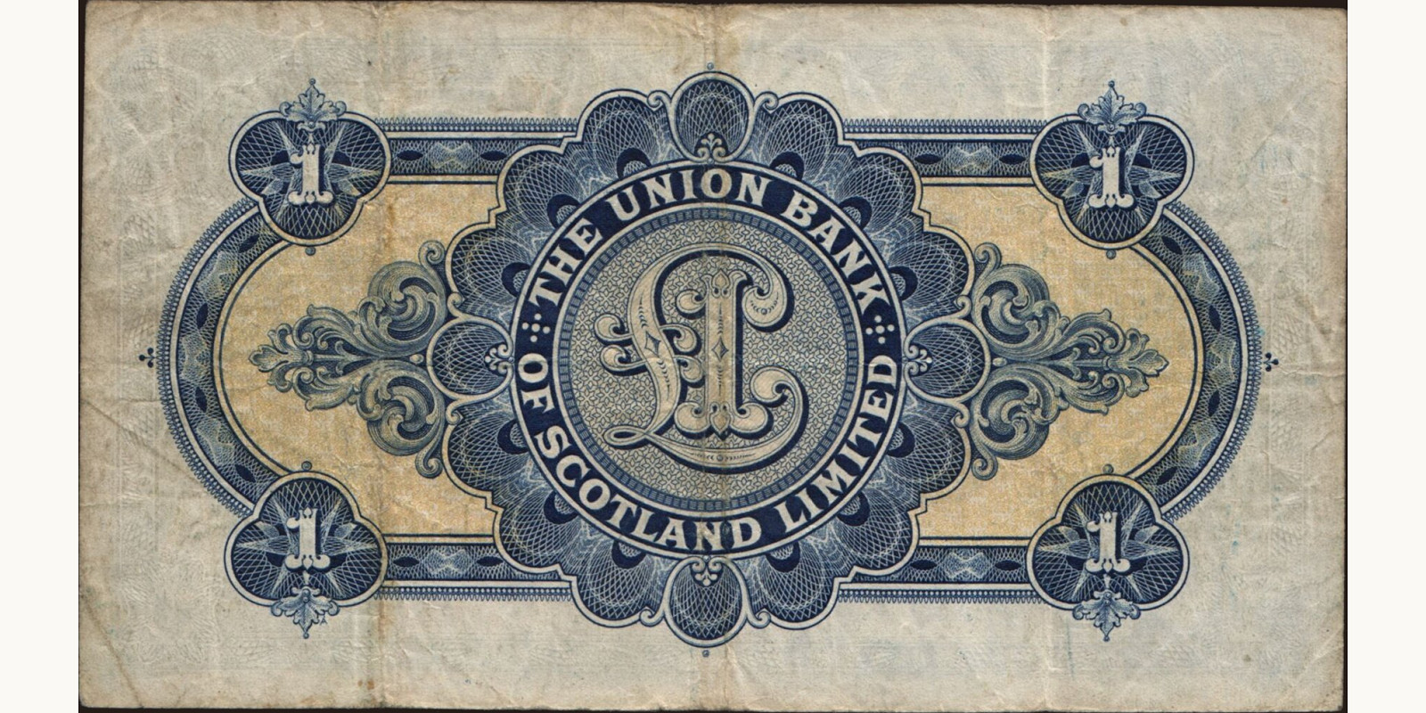 1 pounds Scotland 1936 — Back side