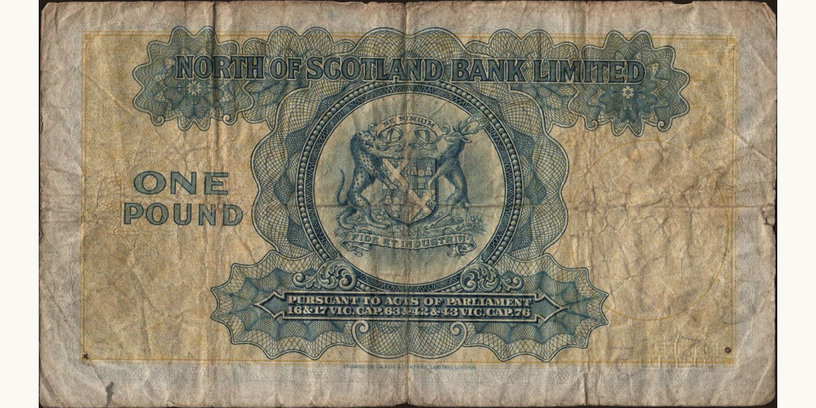 1 pounds Scotland 1940 — Back side