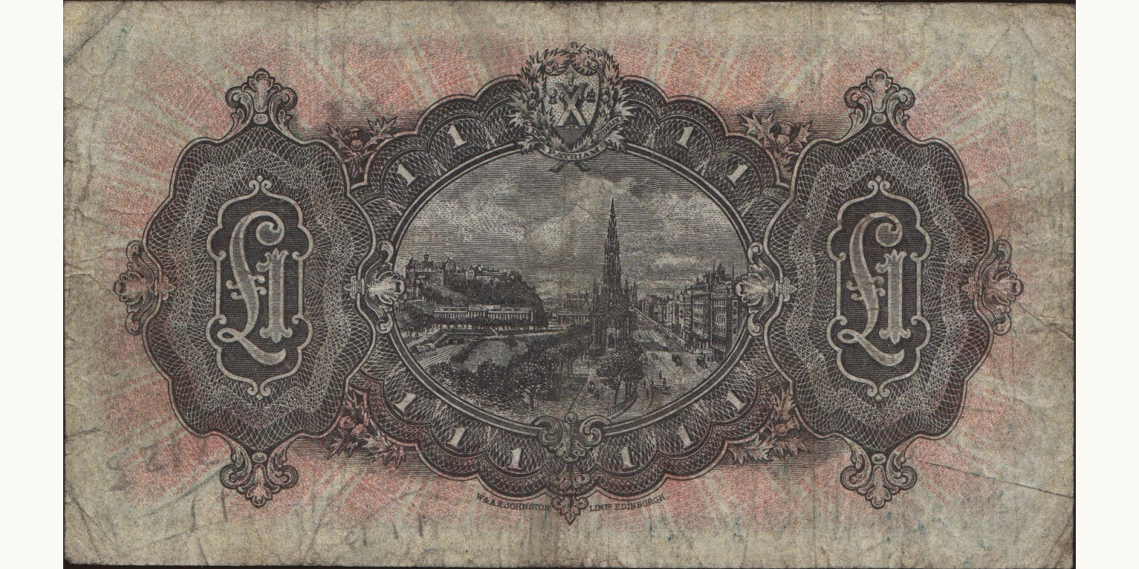 1 pounds Шотландия 1941 — Оборотная сторона