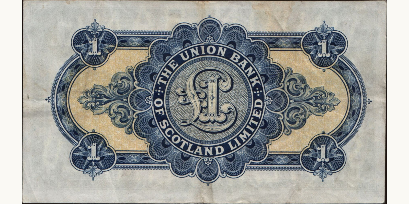 1 pounds Scotland 1942 — Back side