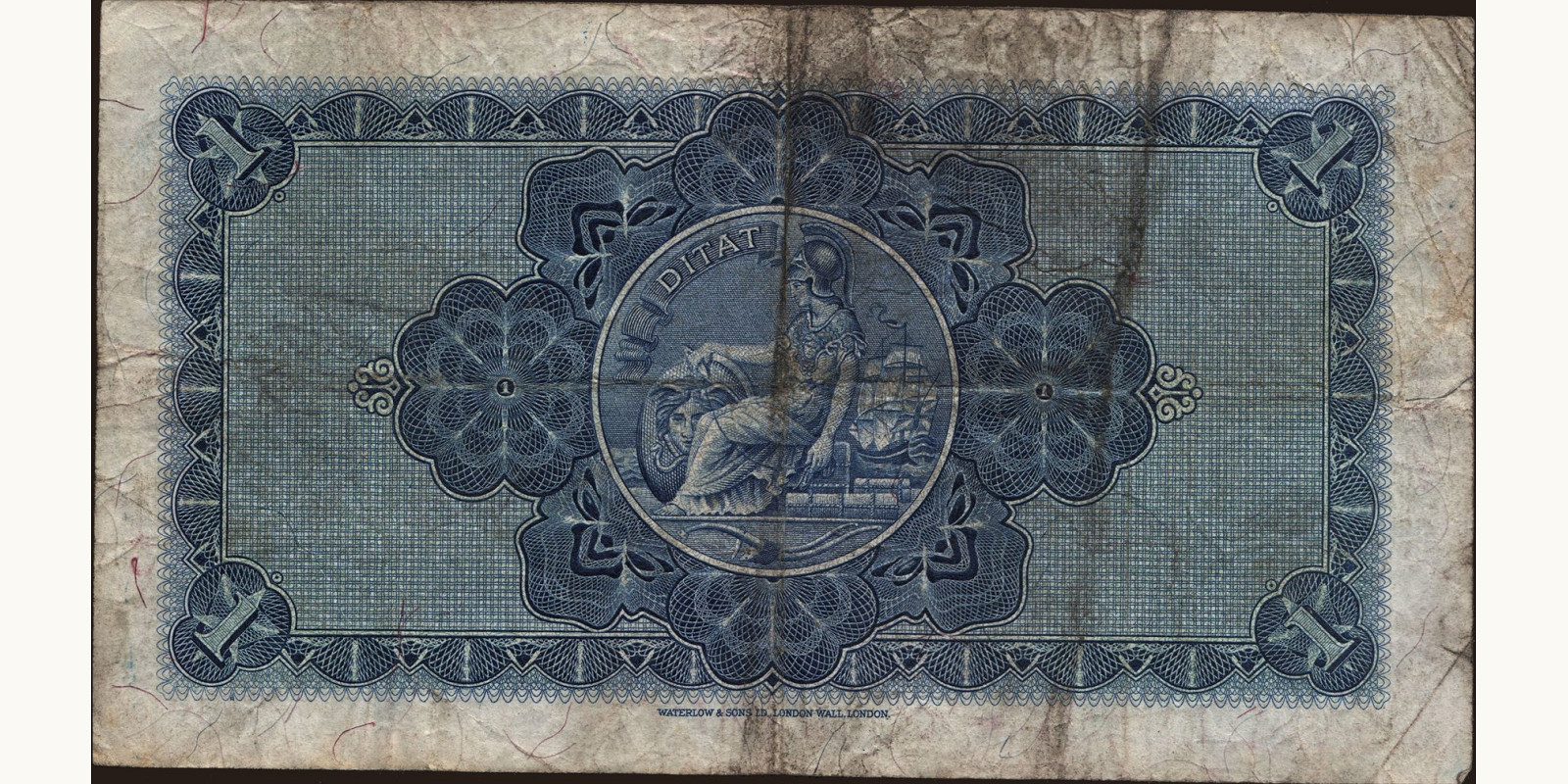 1 pounds Scotland 1947 — Back side