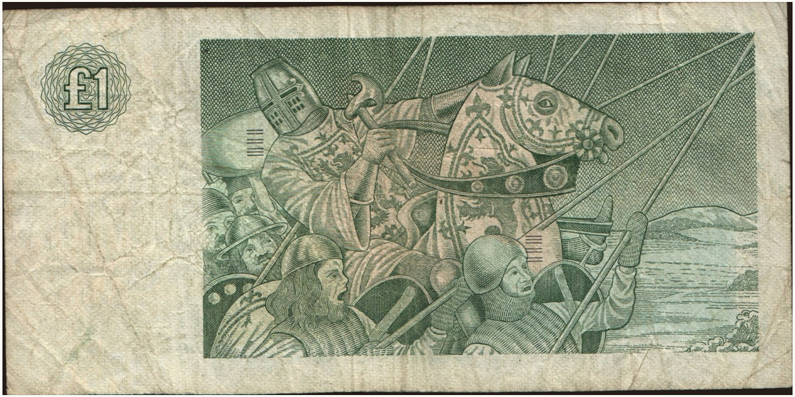 1 pounds Шотландия 1983 — Оборотная сторона