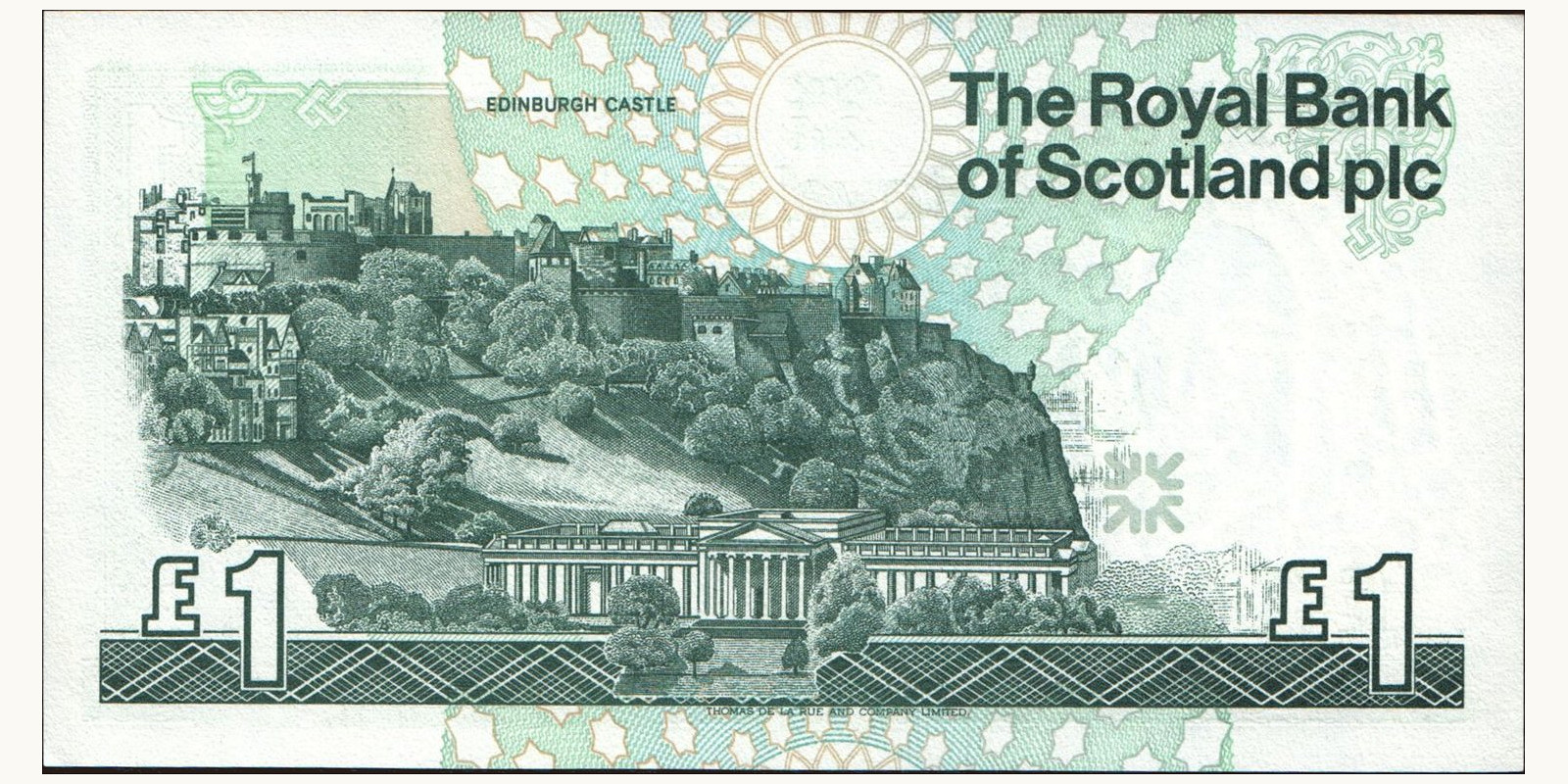 1 pounds Scotland 1993 — Back side