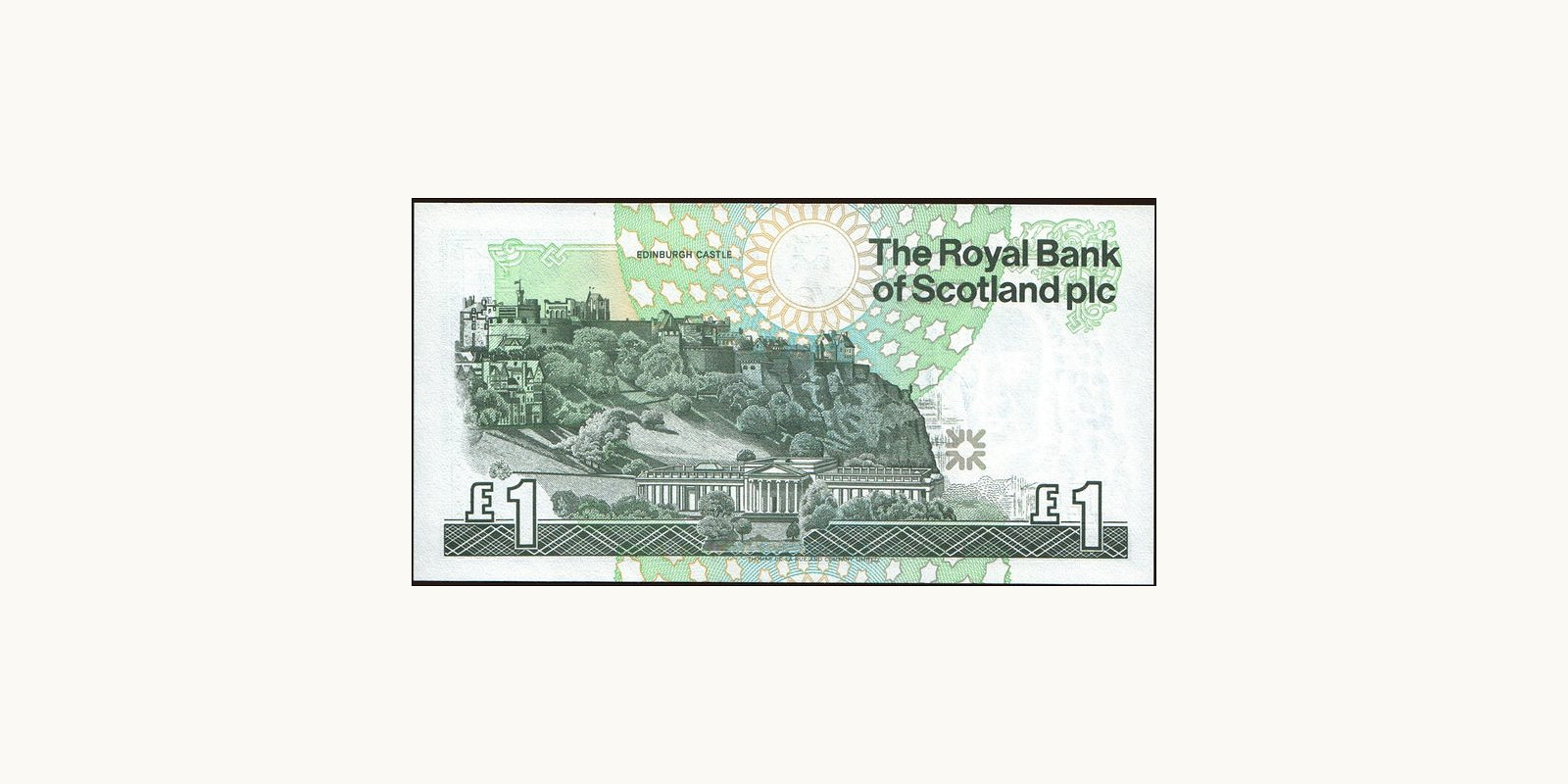 1 pounds Scotland 2001 — Back side