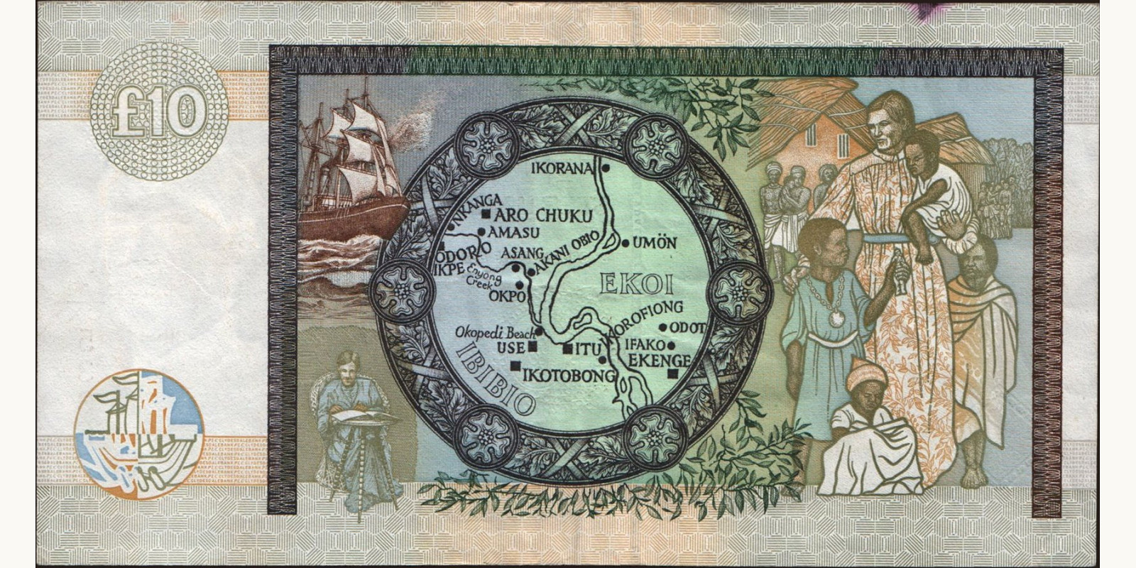 10 pounds Шотландия 2003 — Оборотная сторона