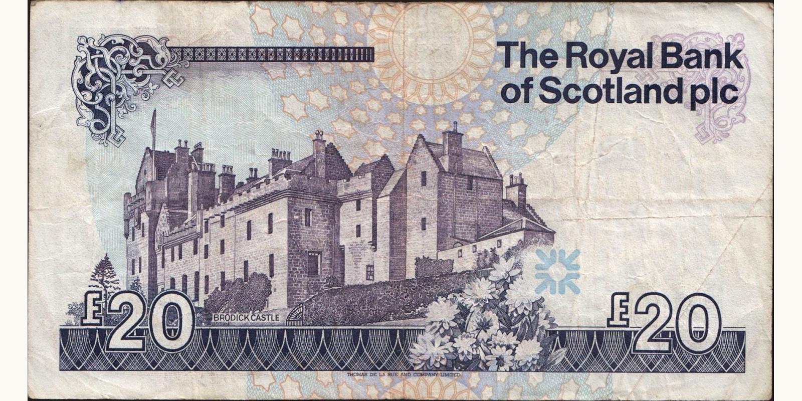 20 pounds Шотландия 1997 — Оборотная сторона