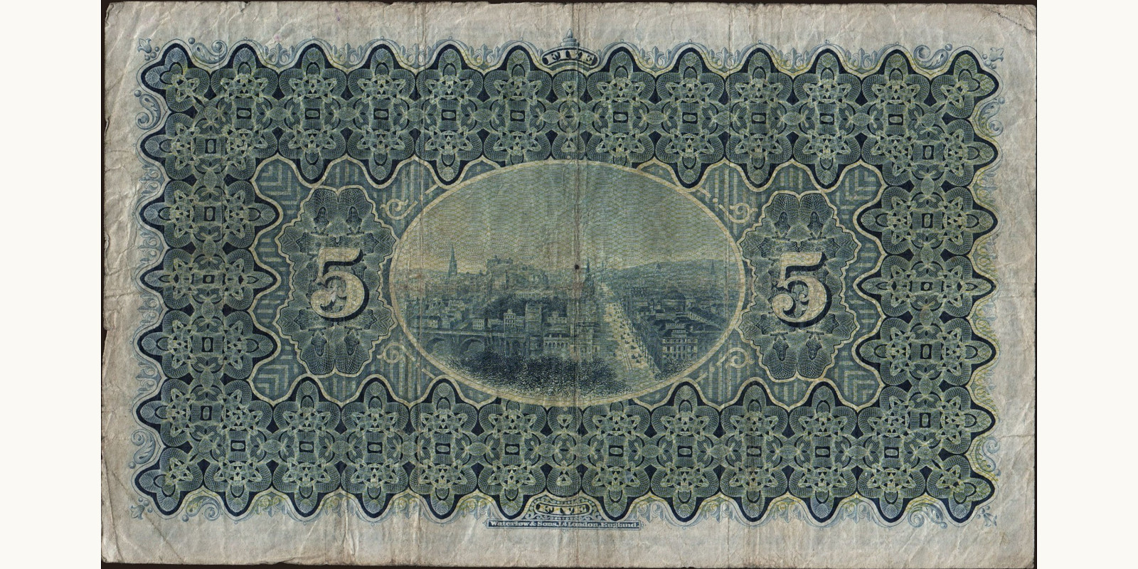 5 pounds Scotland 1945 — Back side