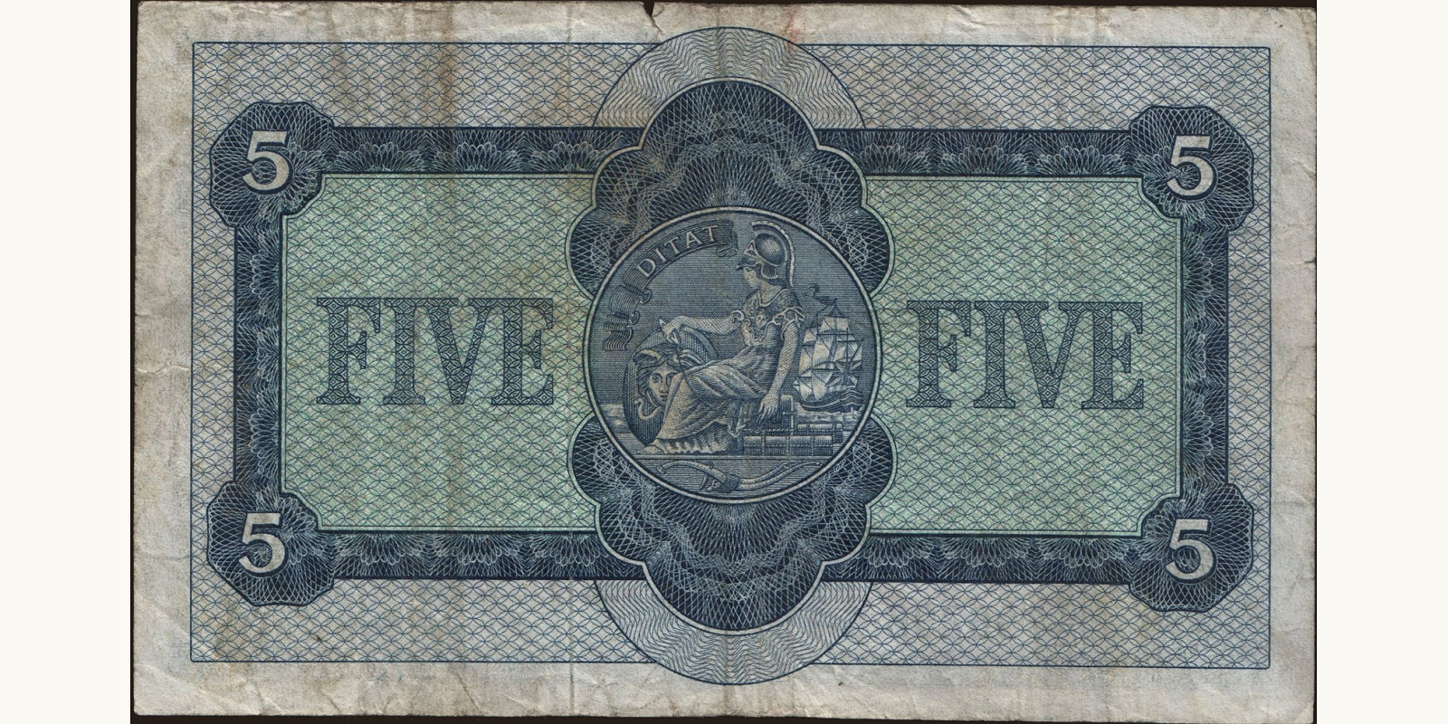 5 pounds Шотландия 1962 — Оборотная сторона