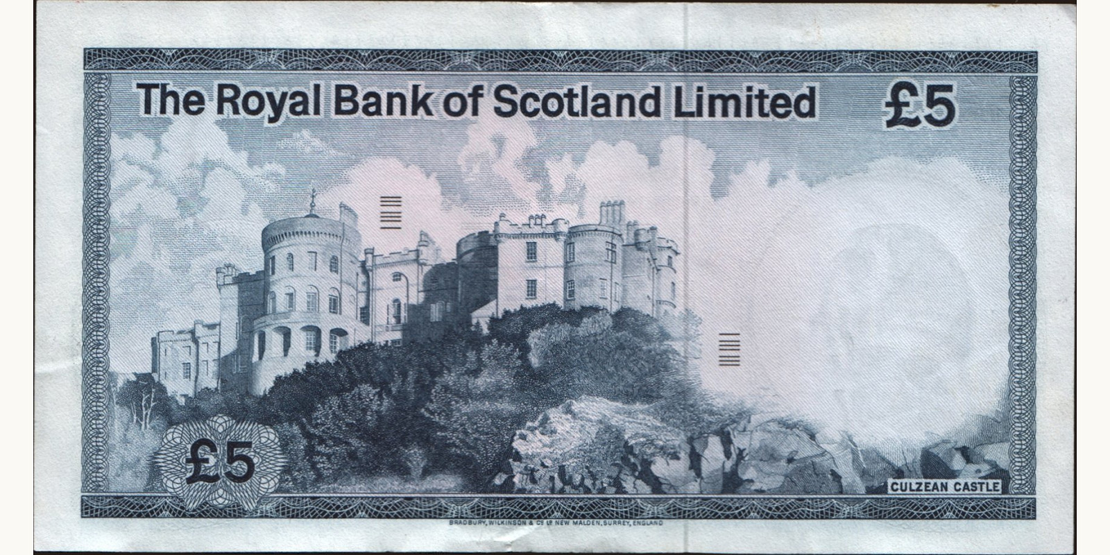 5 pounds Шотландия 1976 — Оборотная сторона