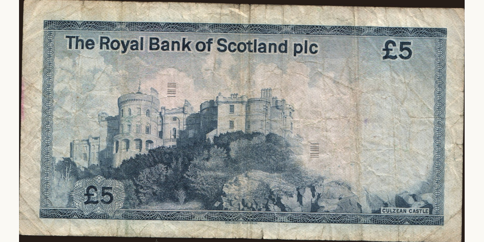 5 pounds Шотландия 1982 — Оборотная сторона