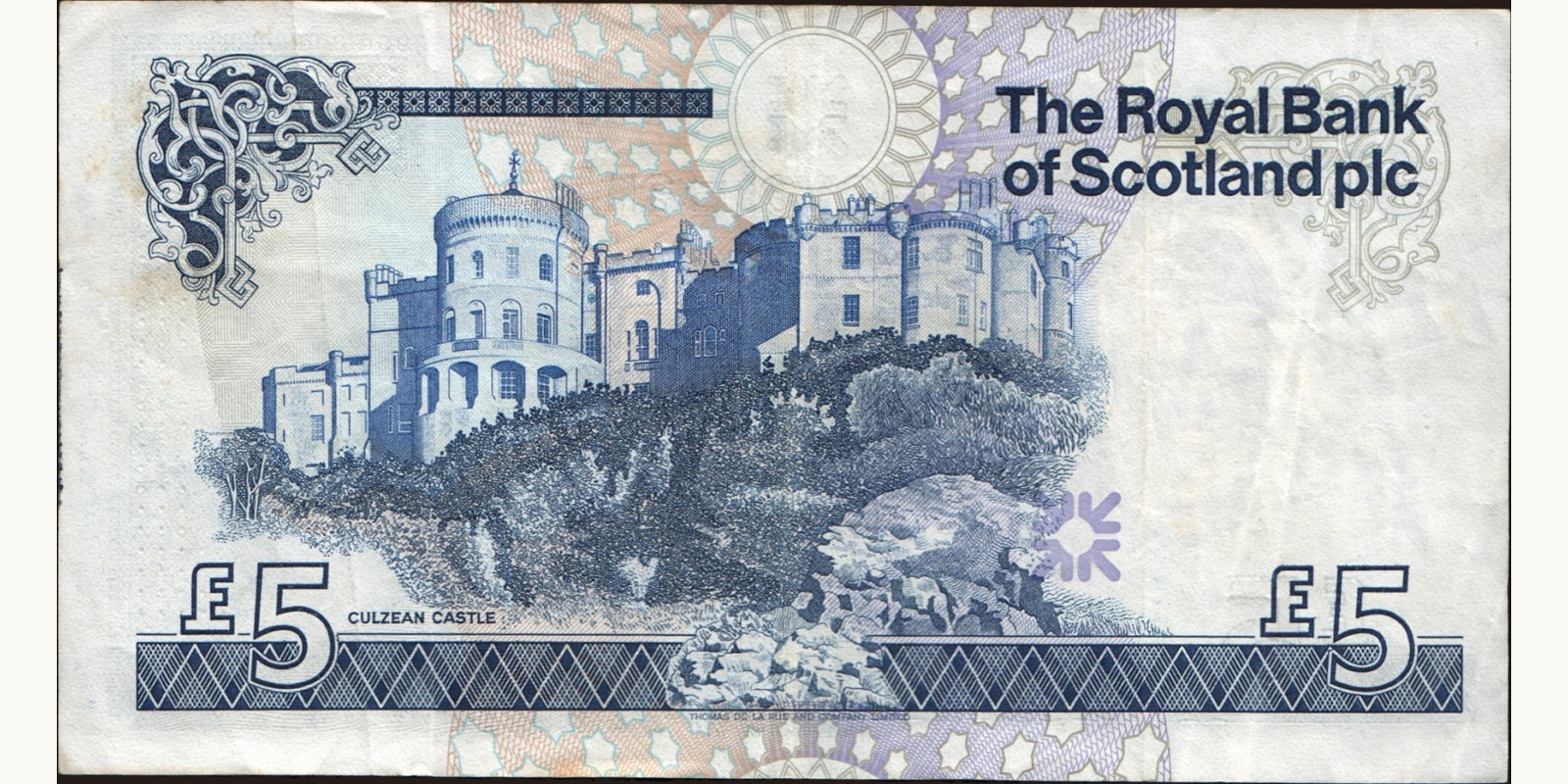 5 pounds Шотландия 1987 — Оборотная сторона