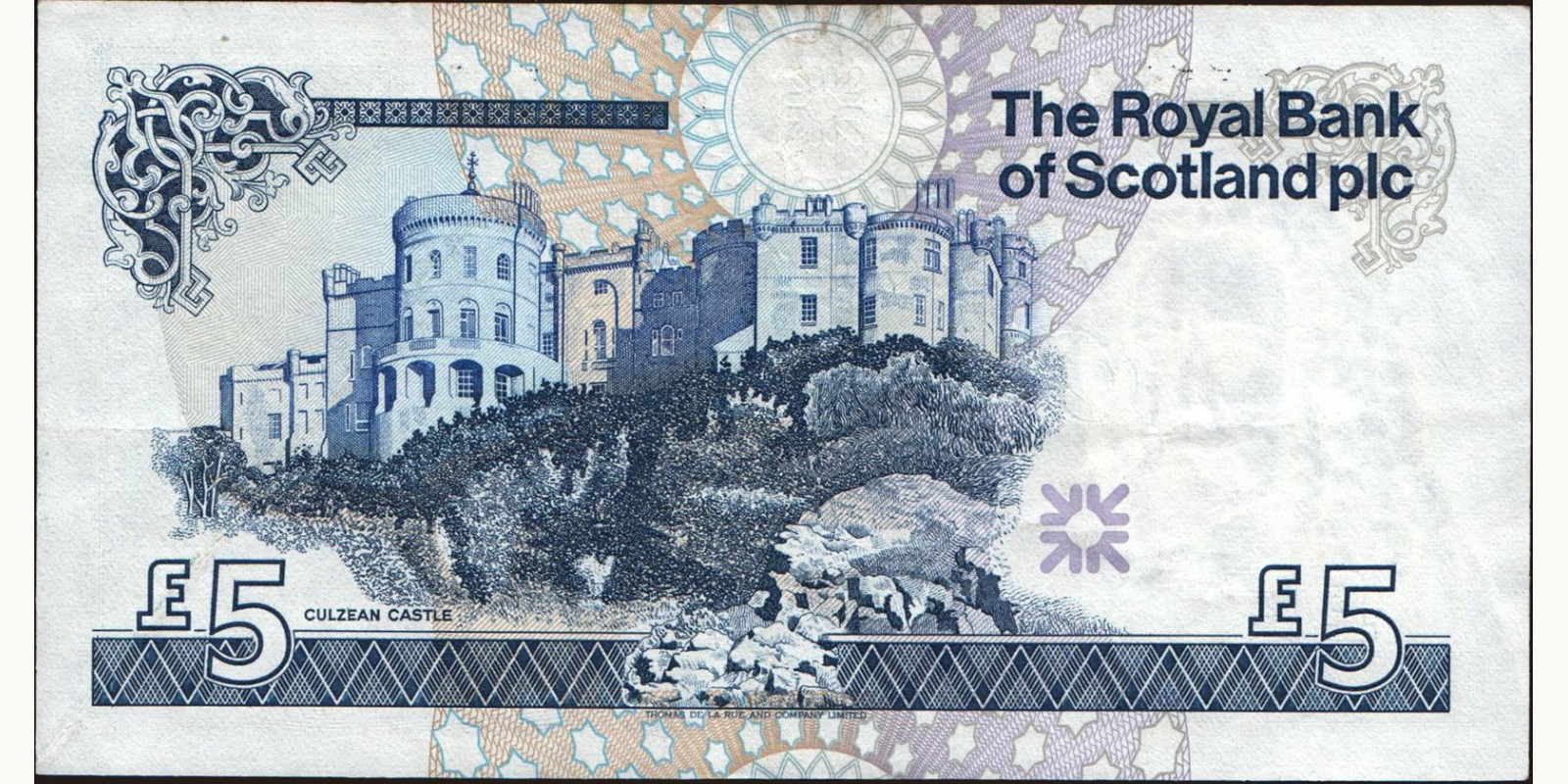 5 pounds Шотландия 1988 — Оборотная сторона