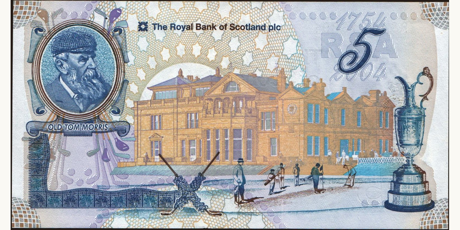 5 pounds Scotland 2004 — Back side