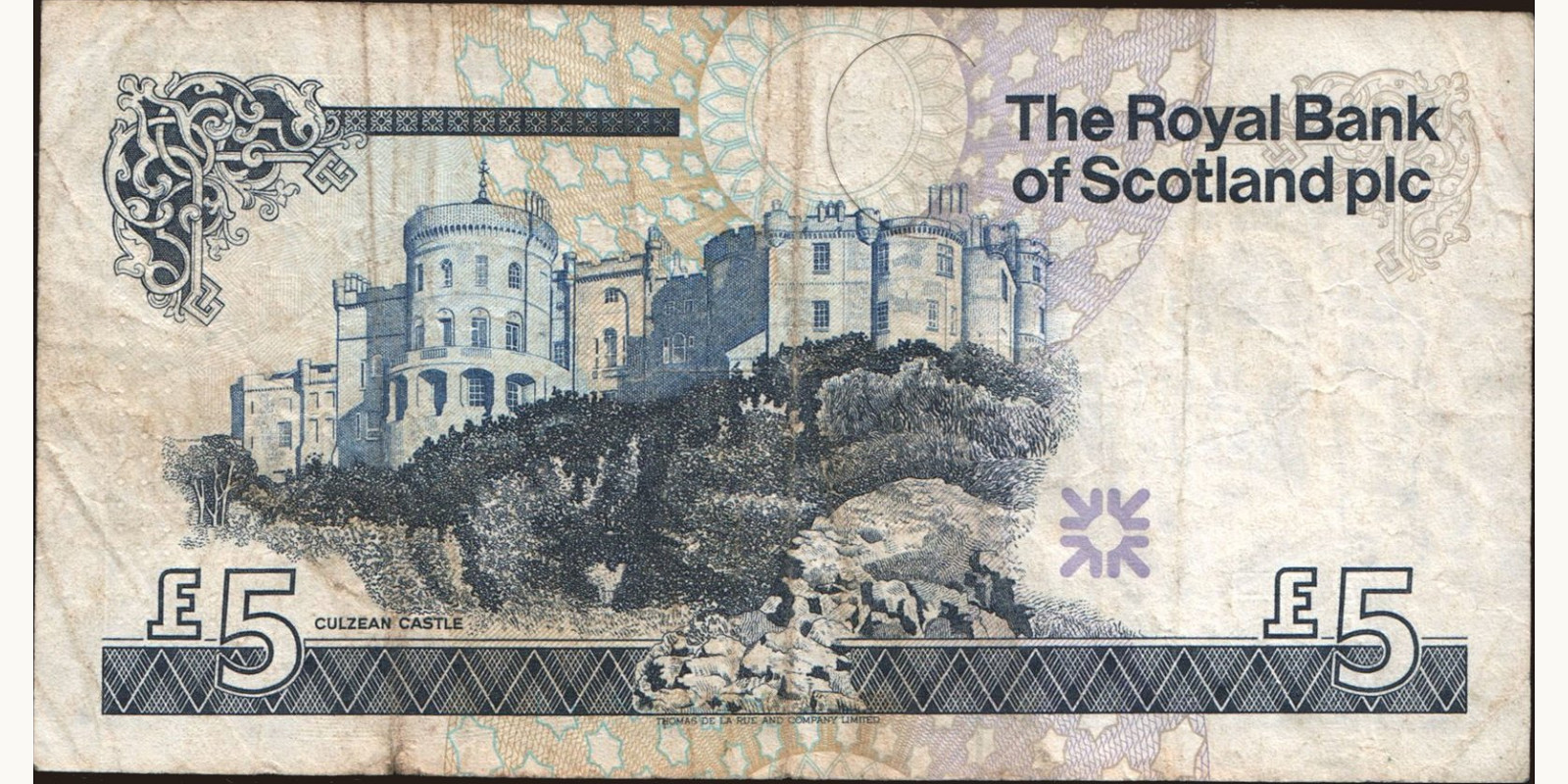 5 pounds Scotland 2005 — Back side