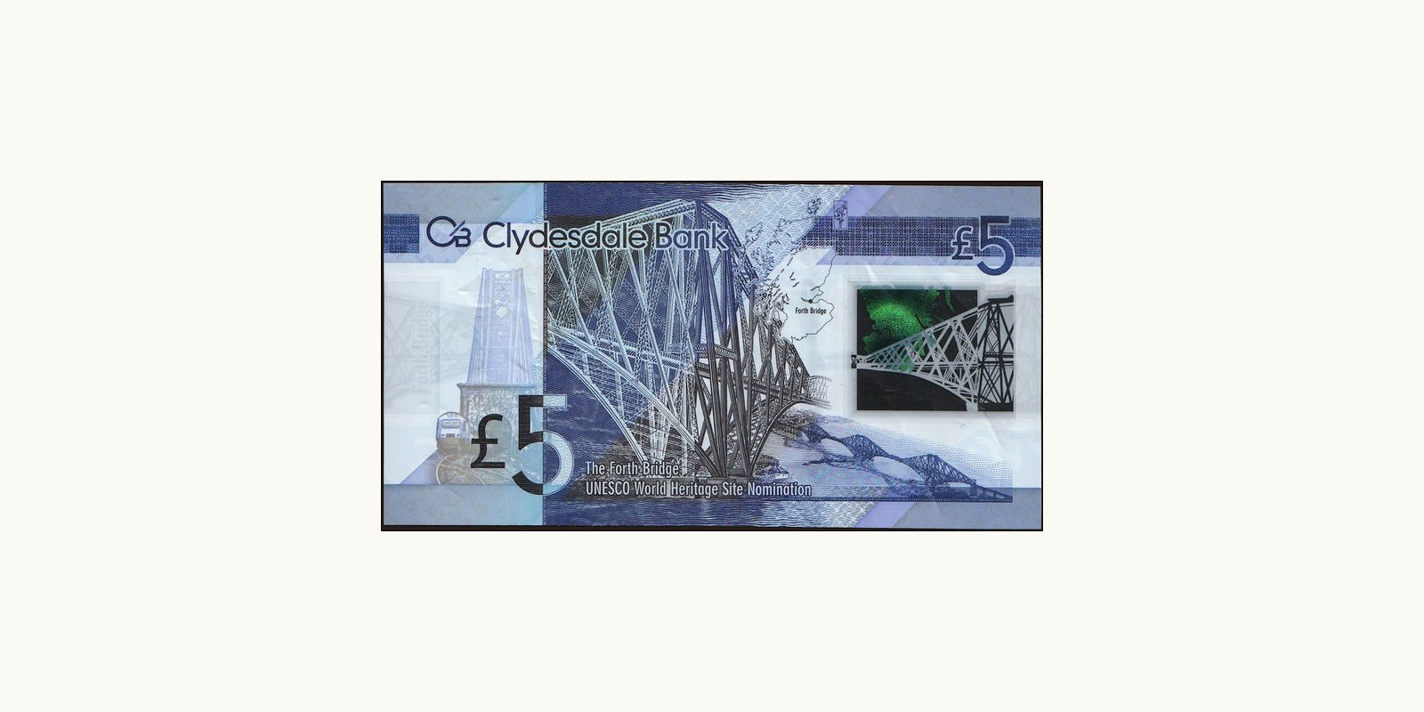 5 pounds Шотландия 2015 — Оборотная сторона