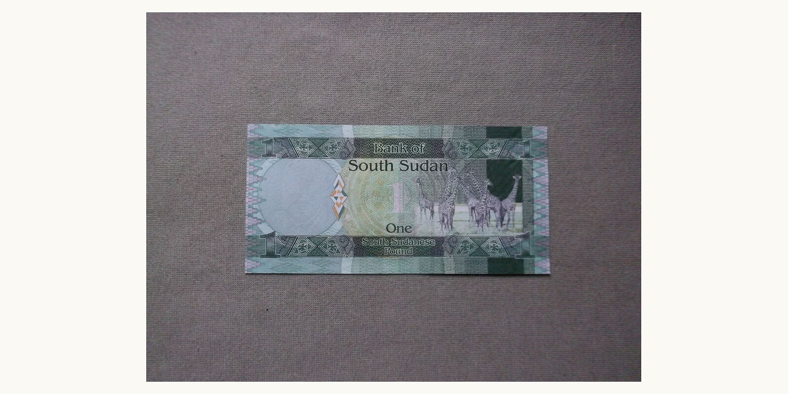1 pound Sudan 2011 — Back side