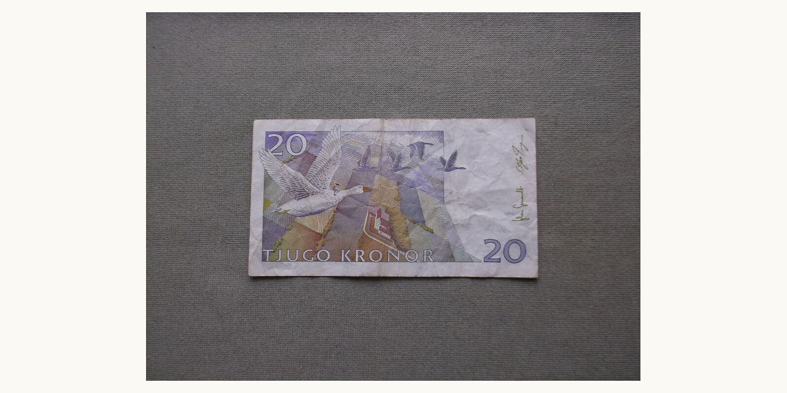 20 krona Sweden 2008 — Back side