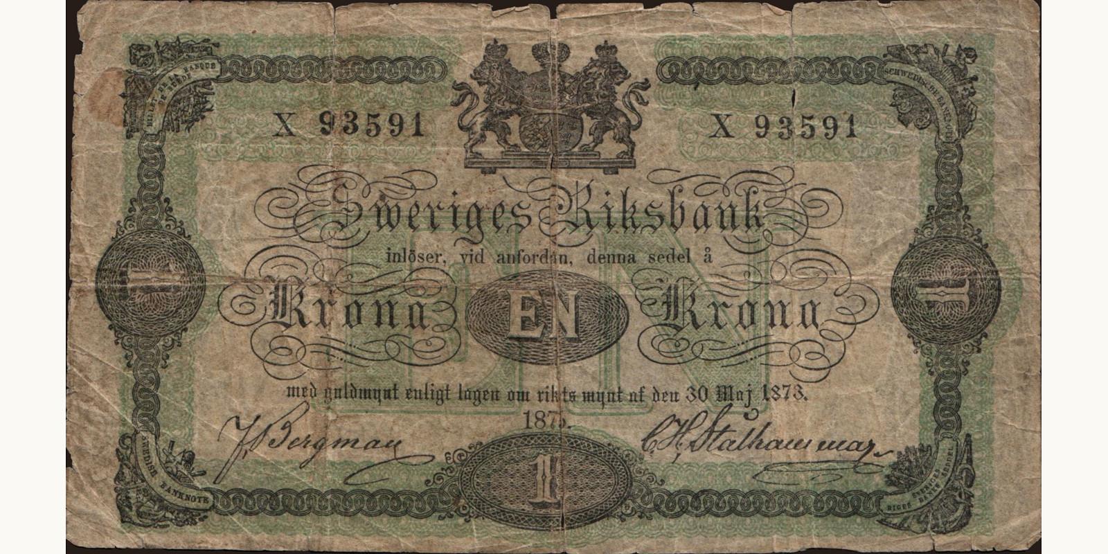 1 krona 1875