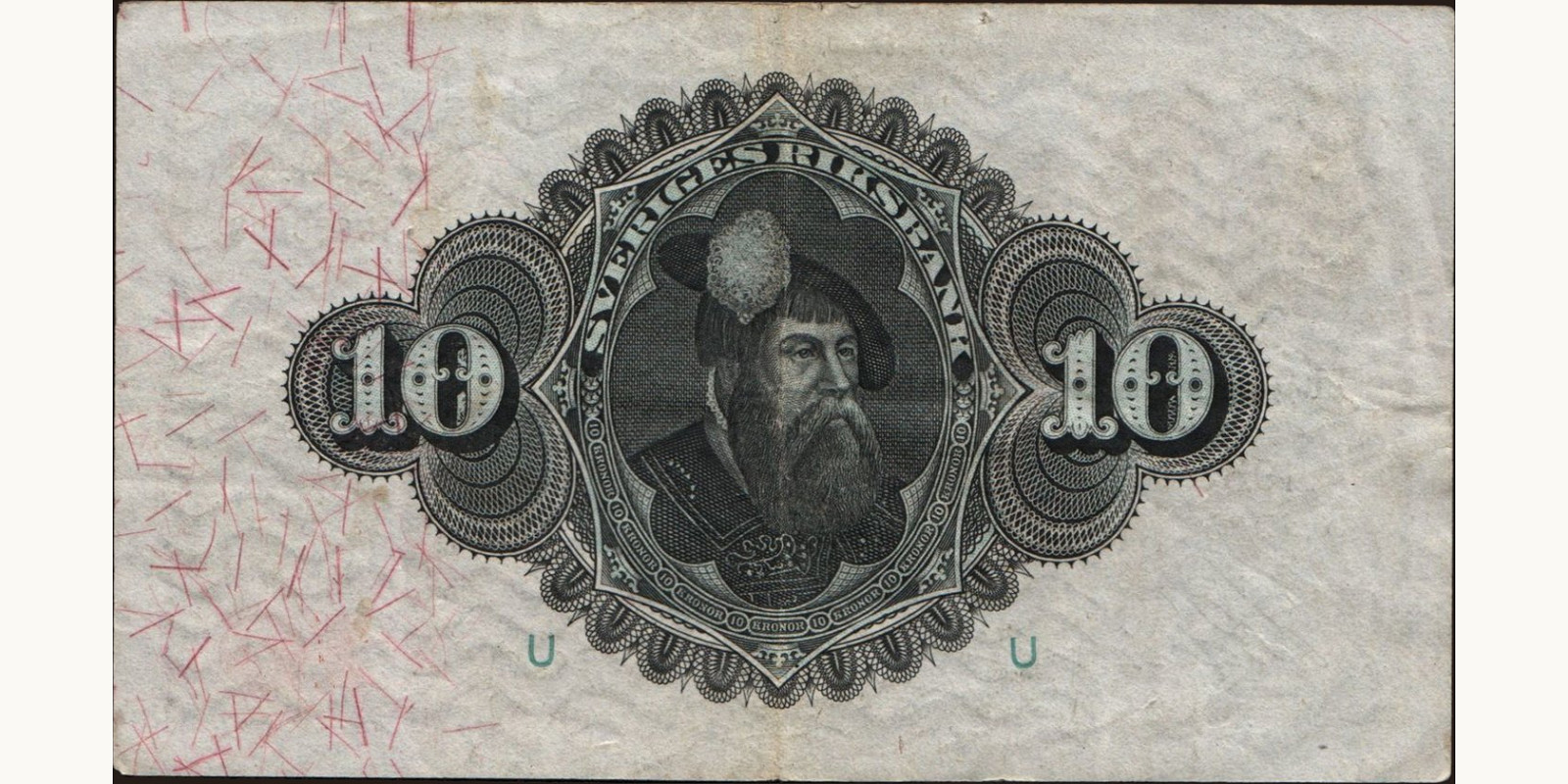 10 kronor Sweden 1935 — Back side