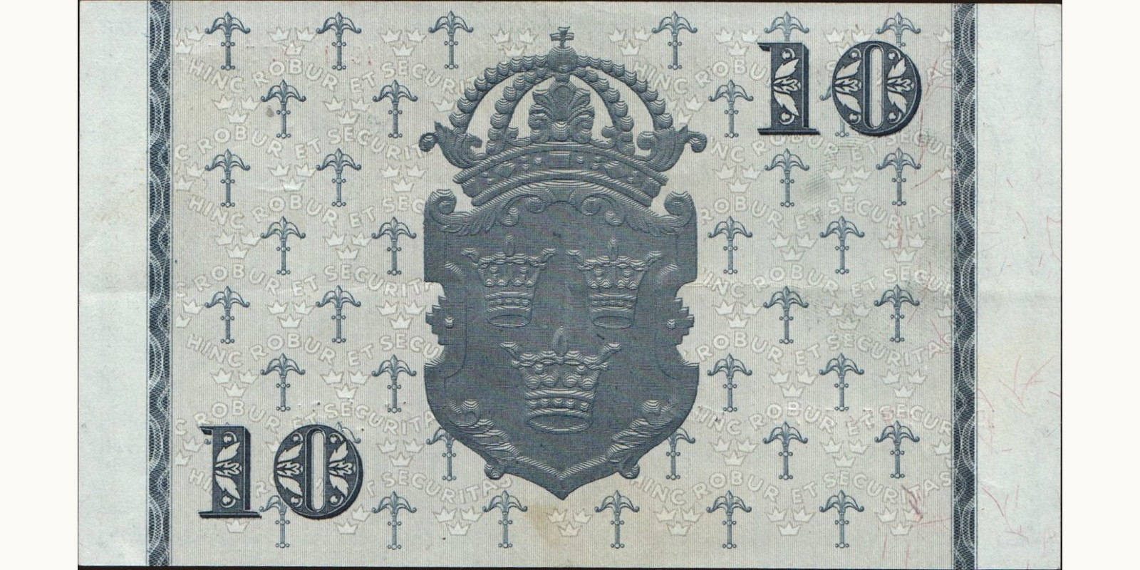 10 kronor Sweden 1951 — Back side