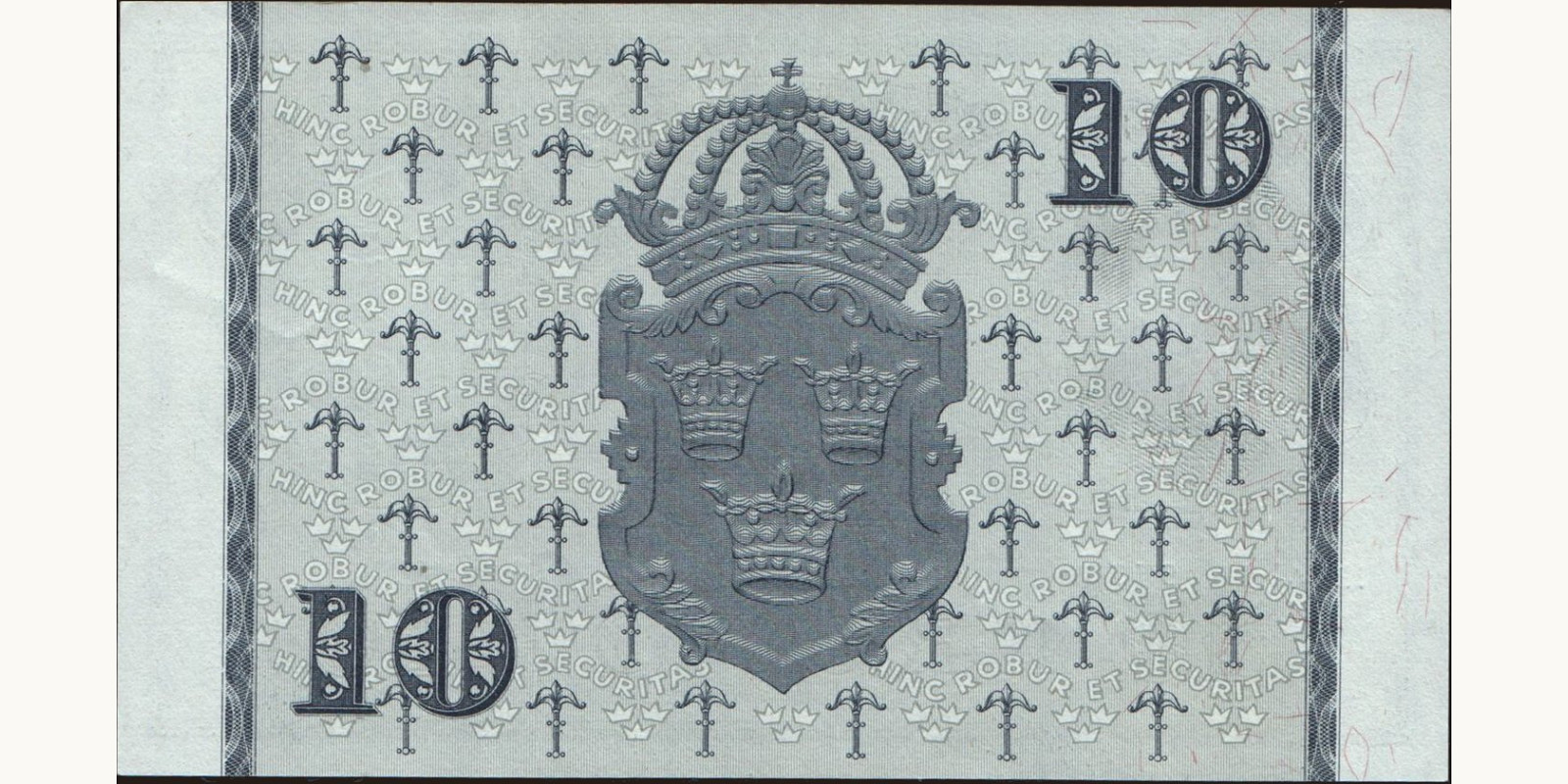 10 kronor Sweden 1954 — Back side