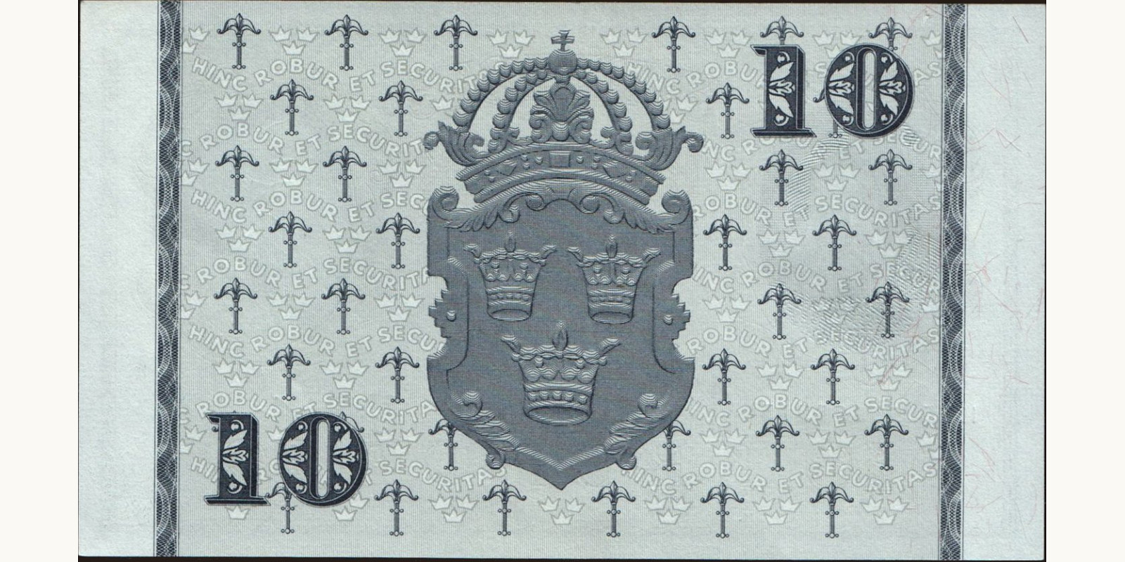 10 kronor Швеция 1955 — Оборотная сторона