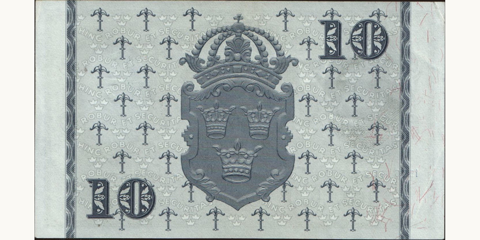 10 kronor Sweden 1956 — Back side