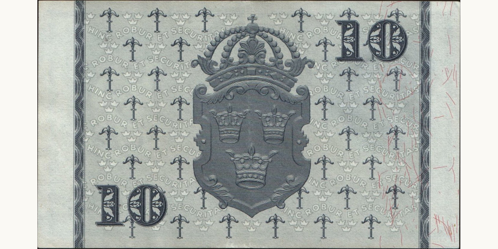 10 kronor Sweden 1960 — Back side