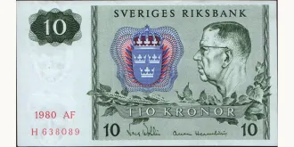 10 kronor 1980