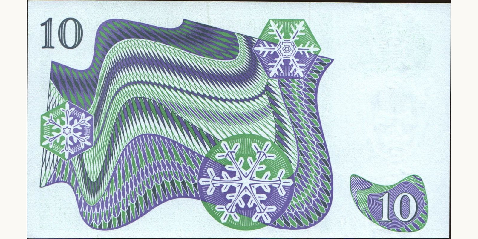 10 kronor Швеция 1988 — Оборотная сторона