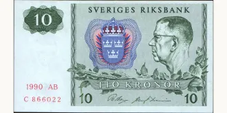 10 kronor 1990