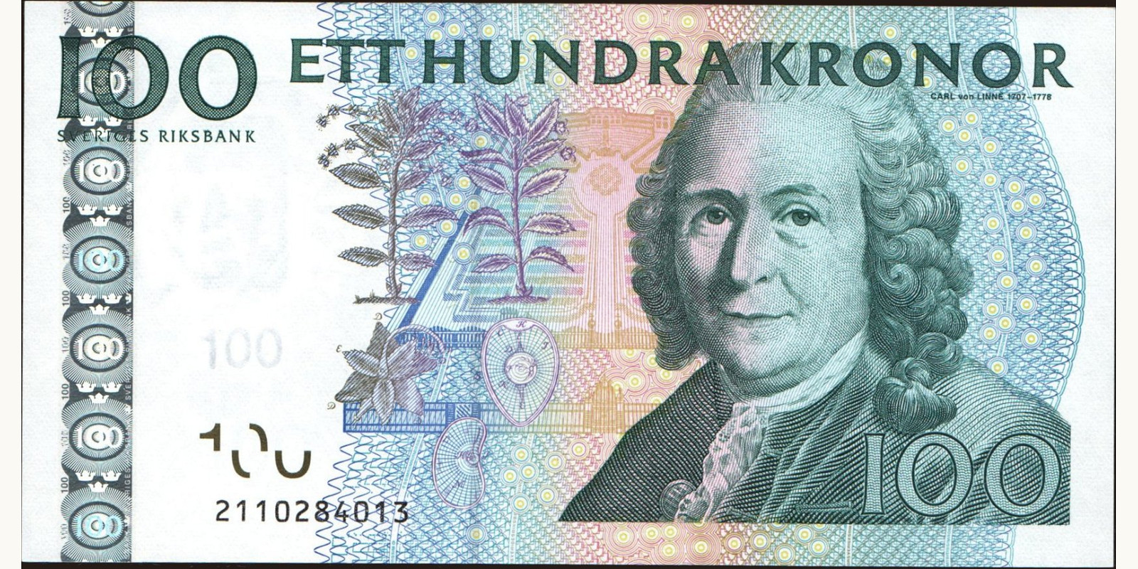 100 kronor Sweden 2002 — Front side