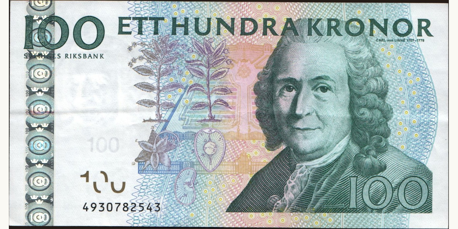 100 kronor Швеция 2004 — Лицевая сторона