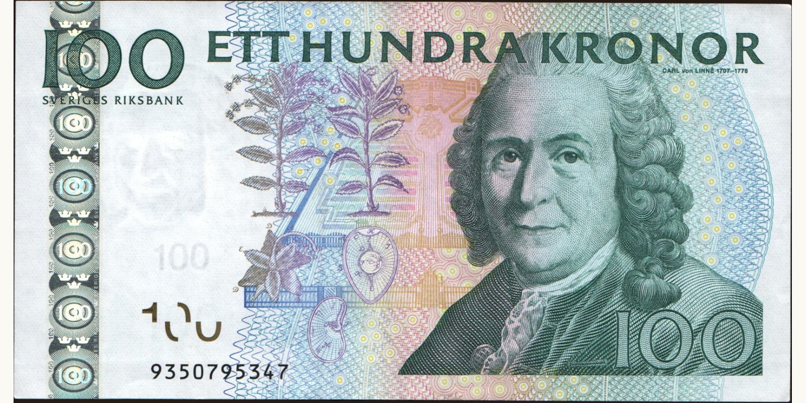 100 kronor Швеция 2009 — Лицевая сторона