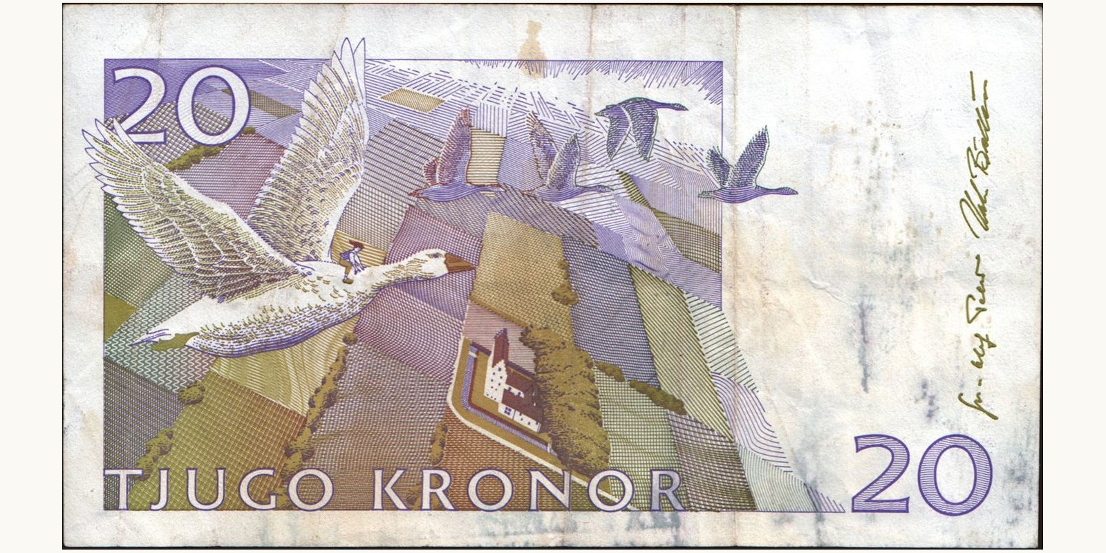 20 kronor Sweden 1998 — Back side