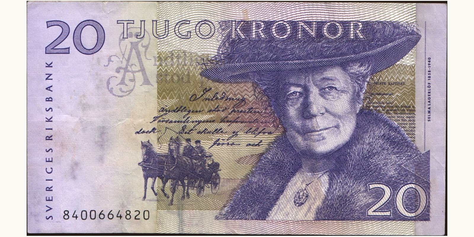 20 kronor Sweden 1998 — Front side
