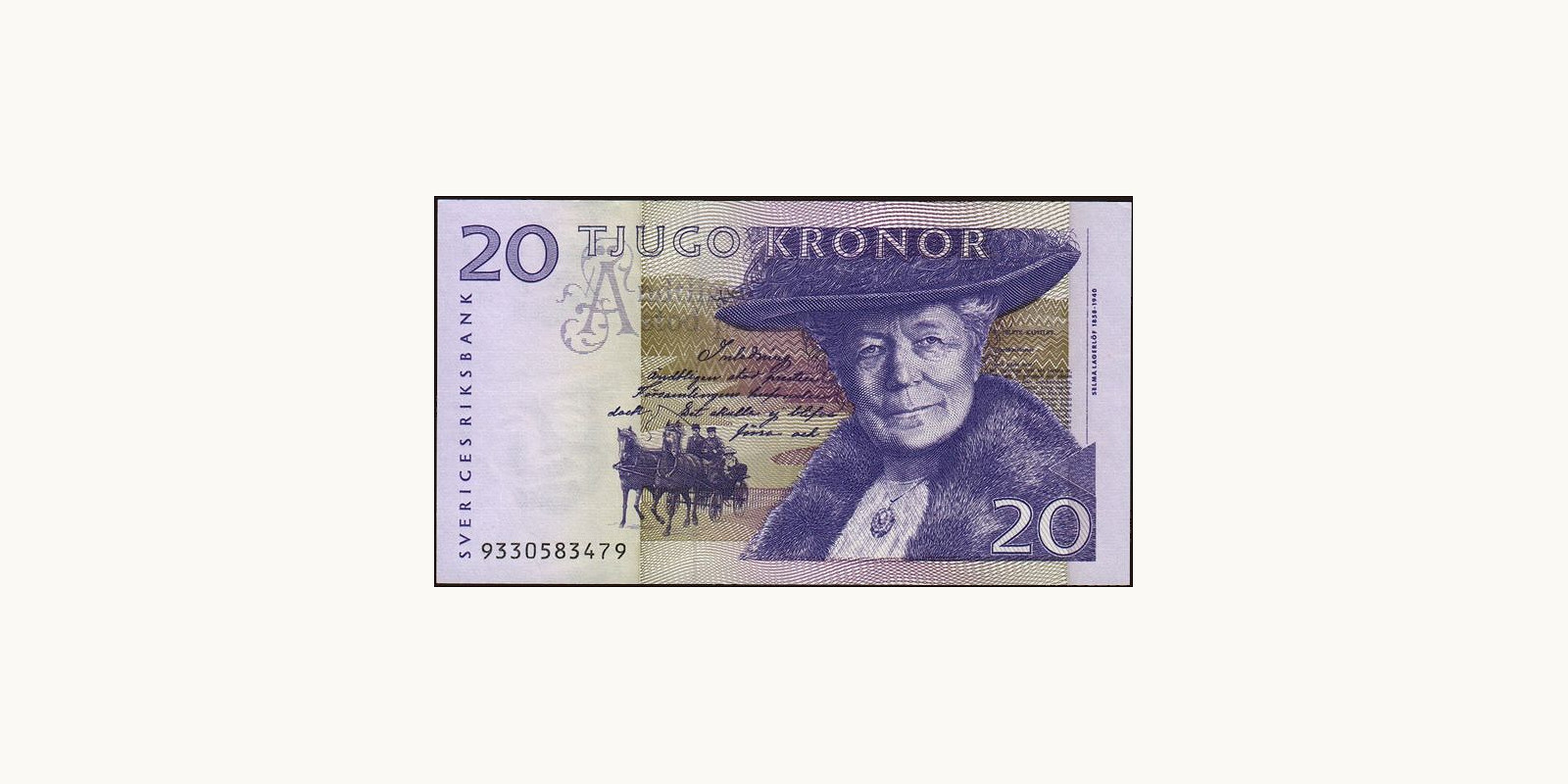 20 kronor Sweden 1999 — Front side