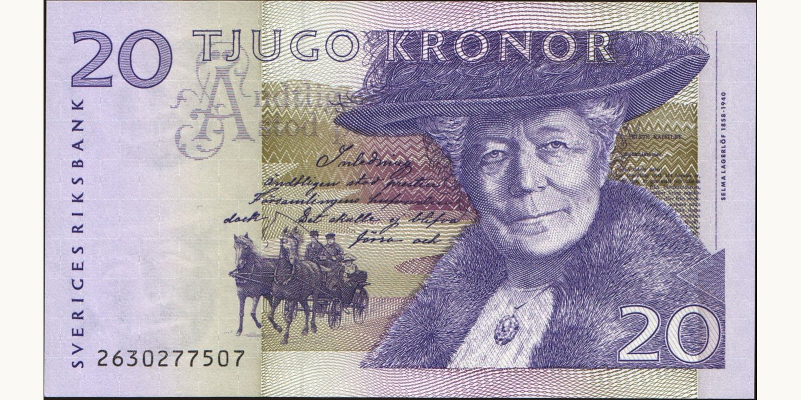 20 kronor Sweden 2002 — Front side