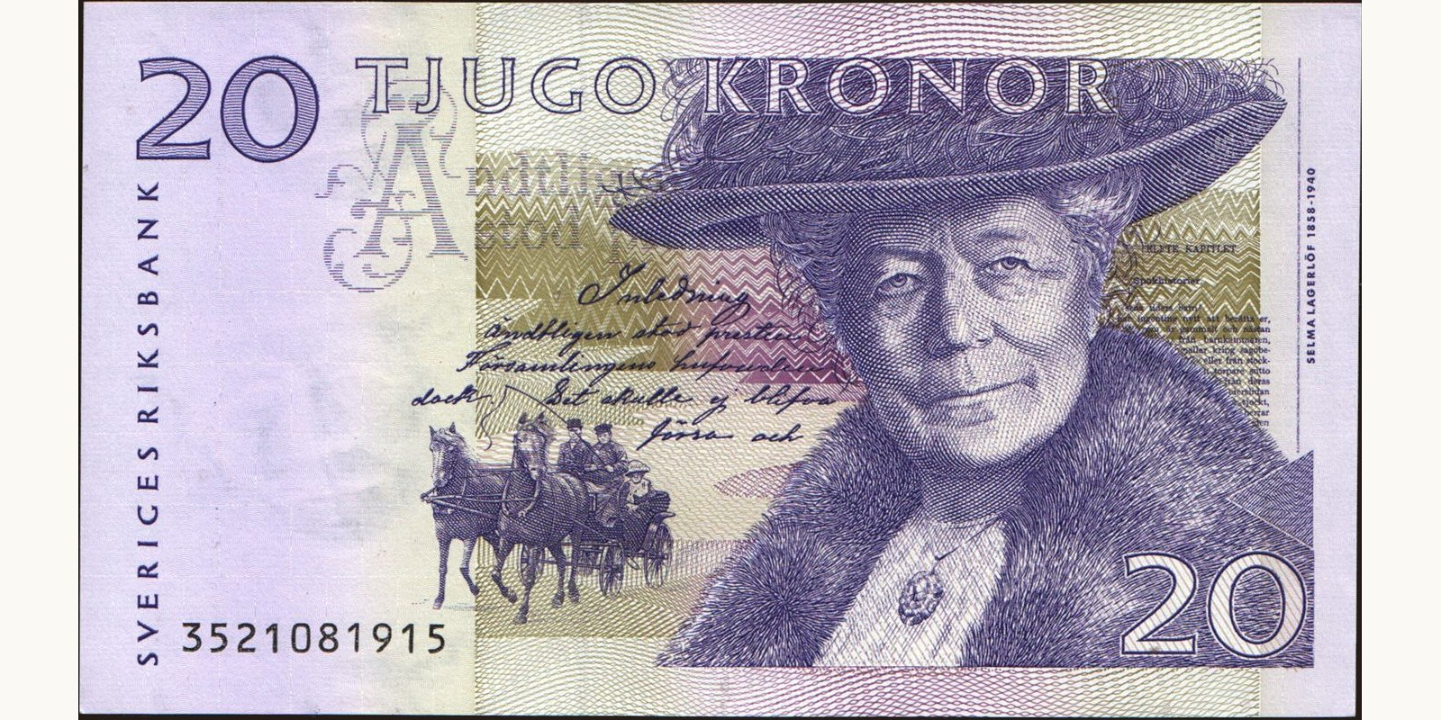 20 kronor Sweden 2003 — Front side