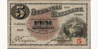5 kronor 1929