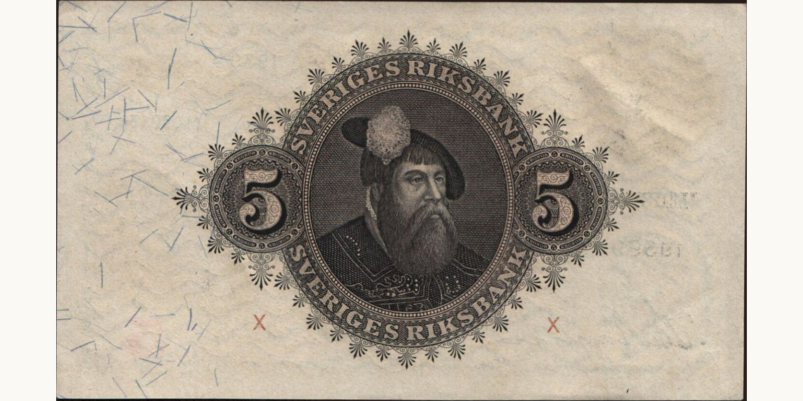 5 kronor Sweden 1939 — Back side