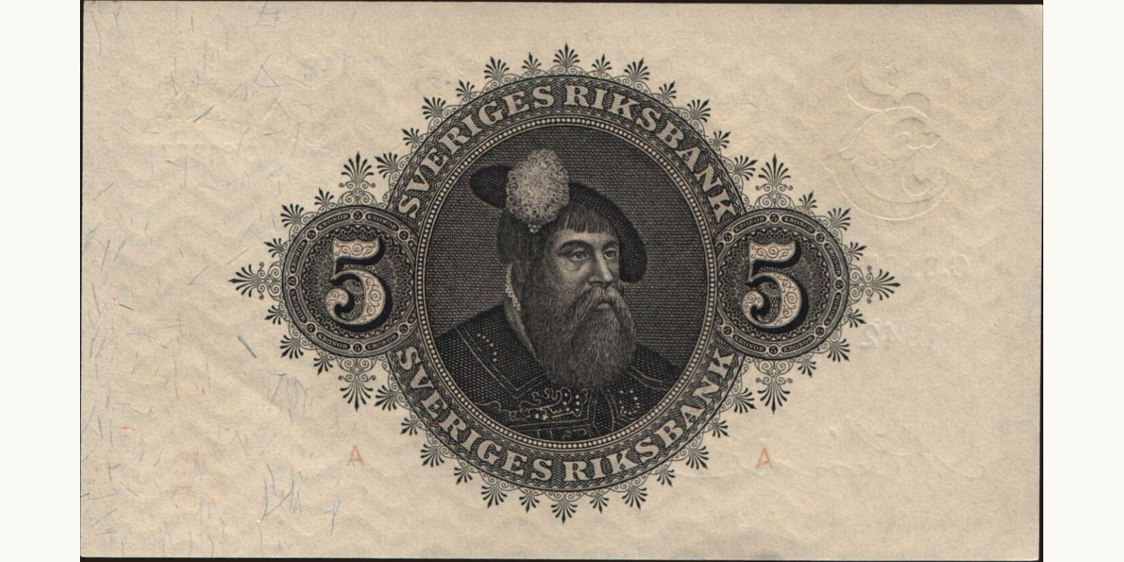 5 kronor Sweden 1942 — Back side