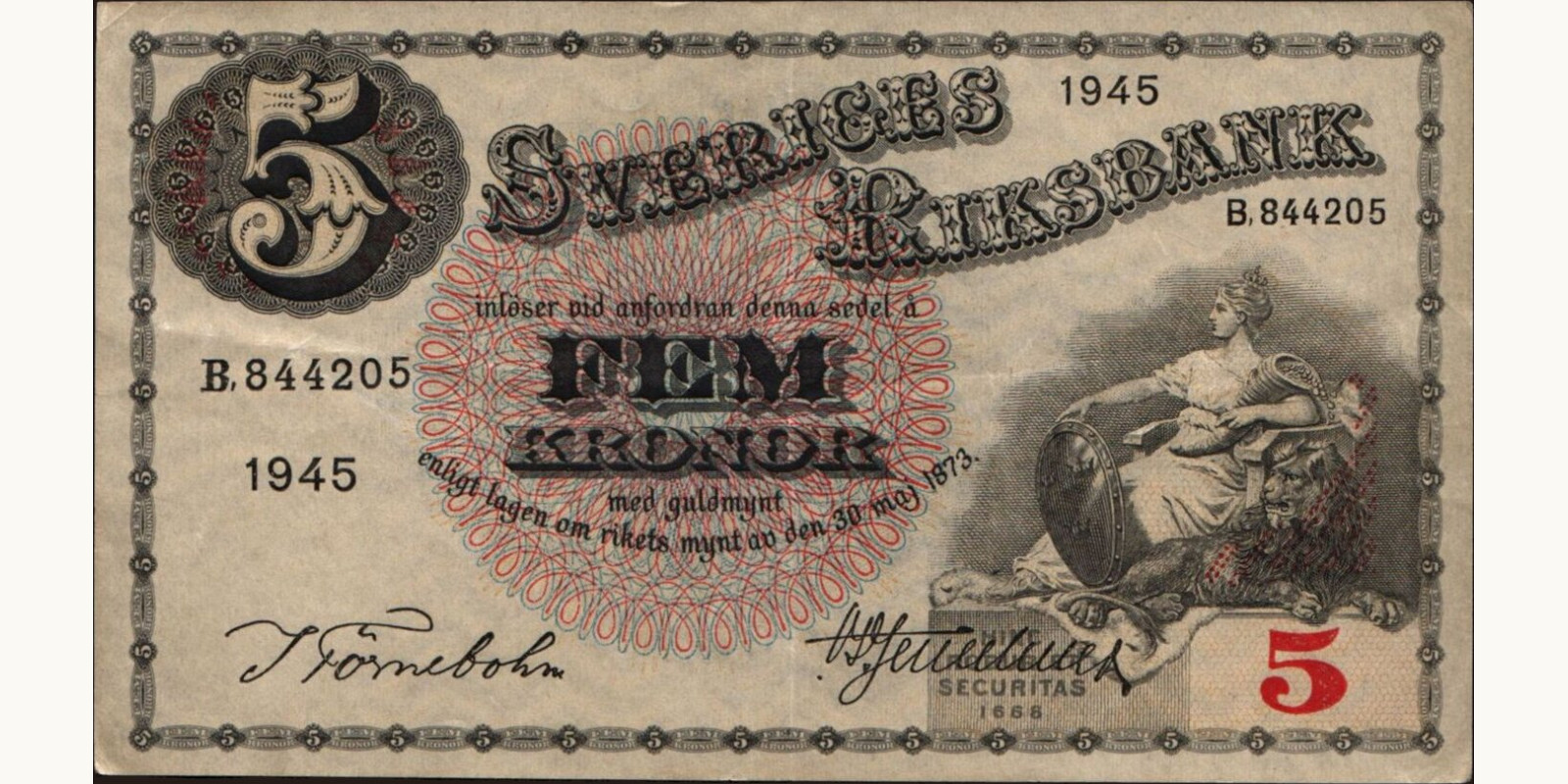 5 kronor 1945